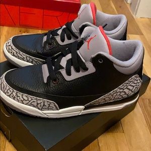 Jordan 3 Retro Black/Grey sneakers